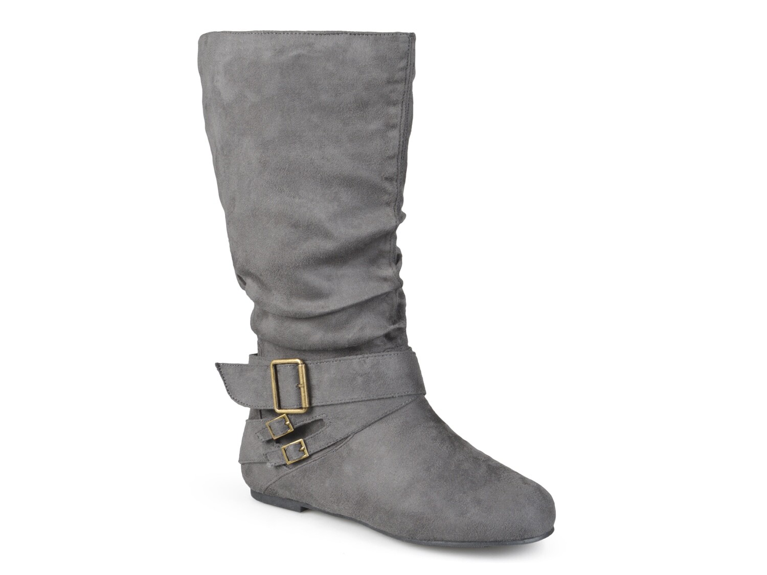

Ботинки широкие Journee Collection Shelley-6 до икры, серый