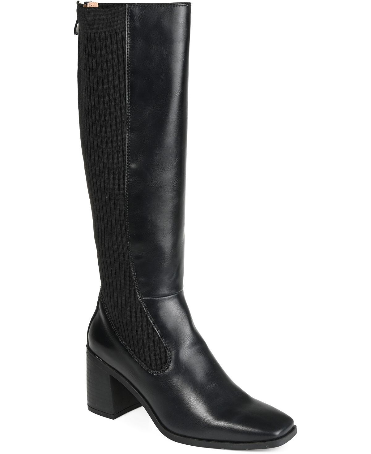 

Женские сапоги Winny Wide до икры Journee Collection, черный