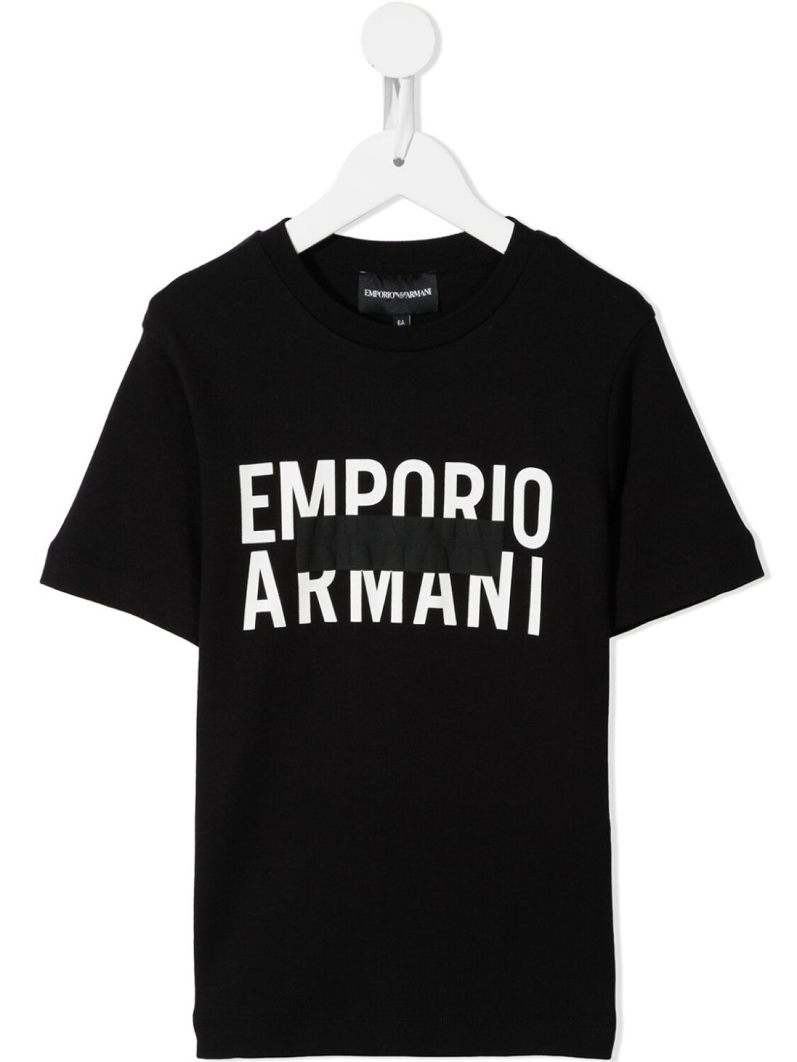 

Футболка с логотипом Emporio Armani Kids, черный