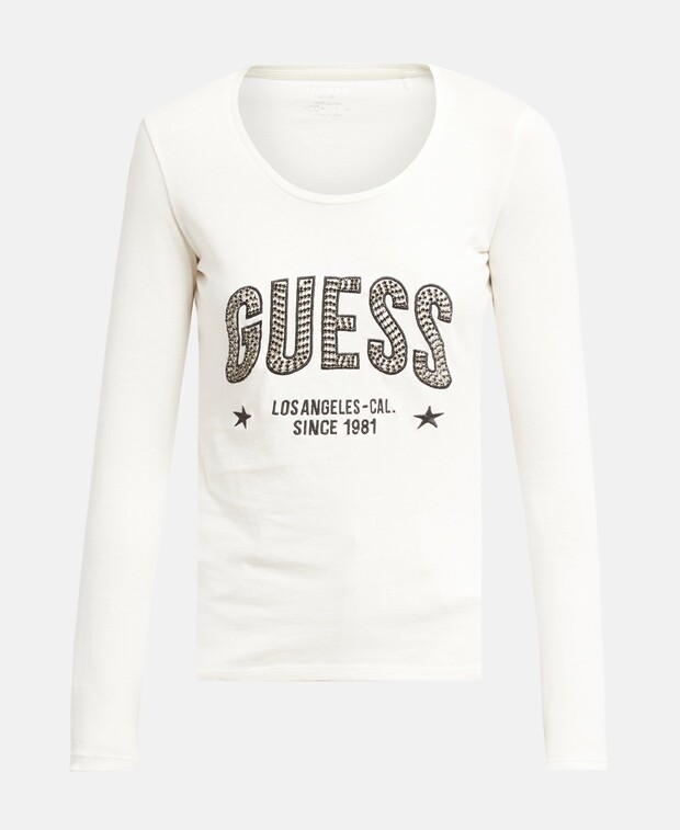 

Топ с длинными рукавами Guess, естественный