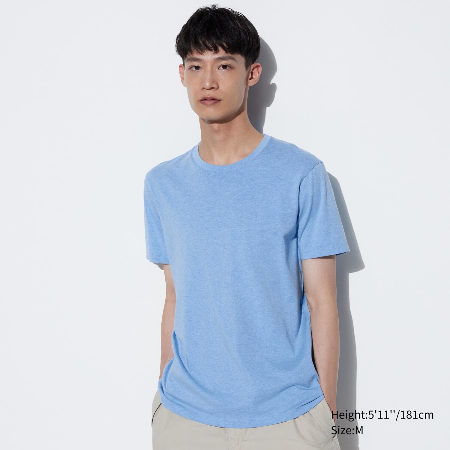 

Футболка Uniqlo Supima 100% с короткими рукавами, синий