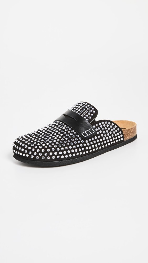 

Лоферы JW Anderson Crystal, черный