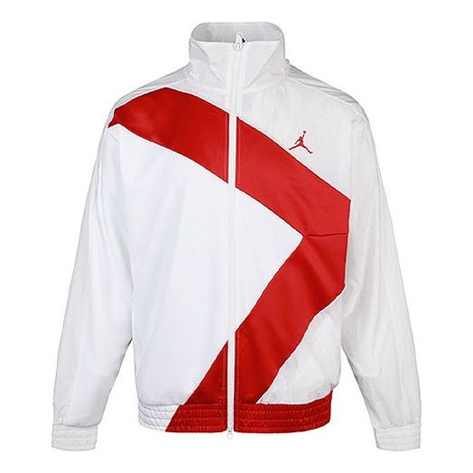 Куртка Air Jordan Stand Collar Sports Windproof Jacket White, белый