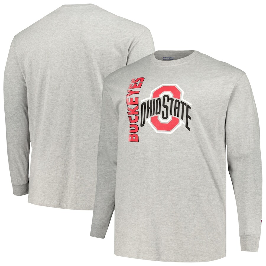 

Футболка с длинным рукавом Champion Ohio State Buckeyes, серый