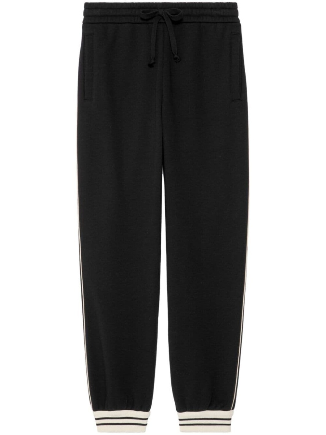 

Gucci спортивные брюки с логотипом Interlocking G, черный