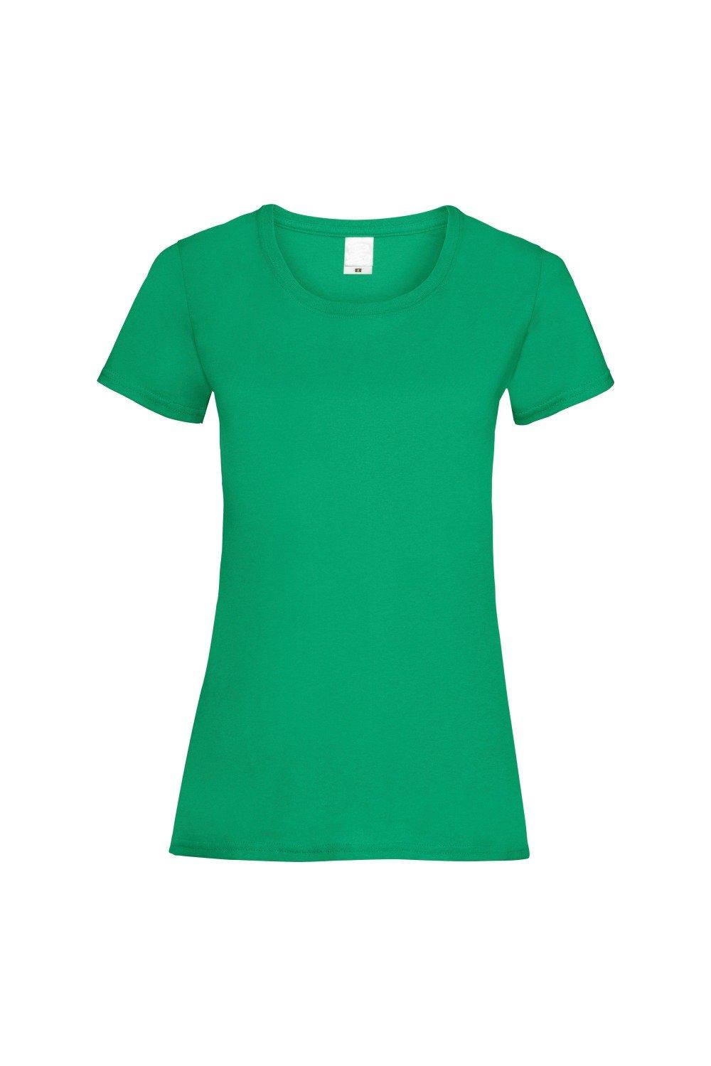 Повседневная футболка с короткими рукавами Value Universal Textiles, зеленый мужская футболка игуана с коктейлем s серый меланж