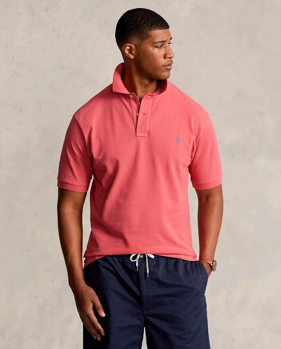 

Мужская рубашка-поло стандартного кроя из хлопка больших размеров Polo Ralph Lauren, коралл