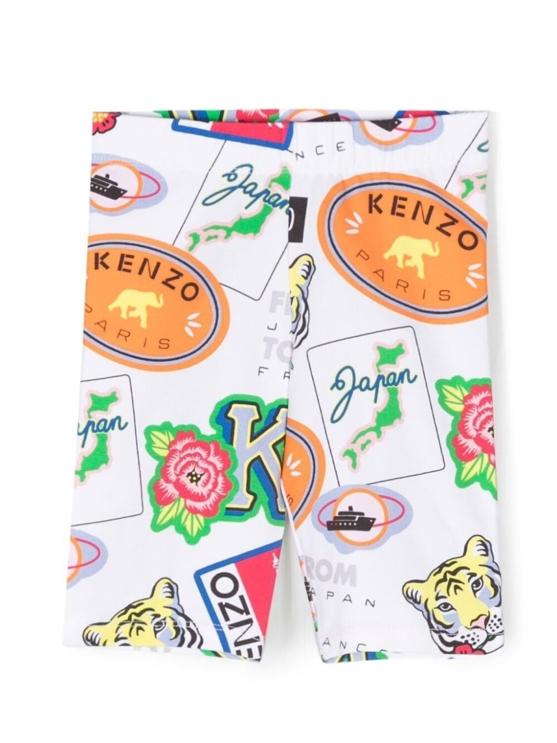 

Kenzo Kids легинсы с принтом, белый