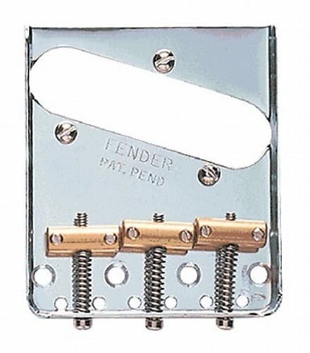

Оригинальный 3-седельный телескопический бридж Fender Vintage - CHROME, 099-0806-100