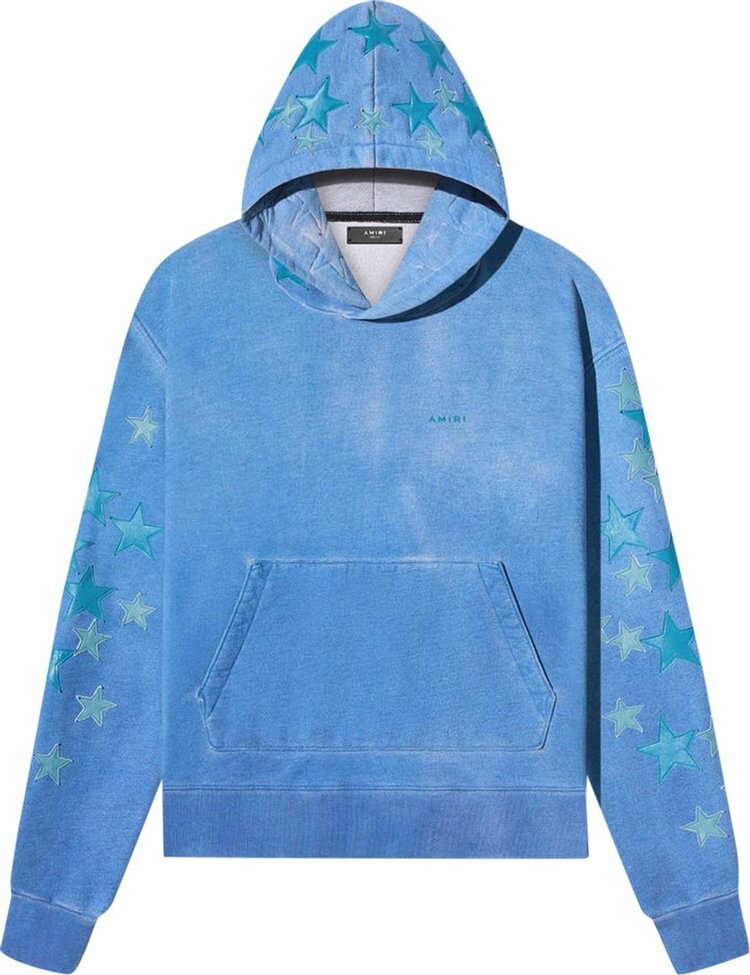 

Худи Amiri Pigment Spray Star Hoodie 'Heather Carolina Blue', синий