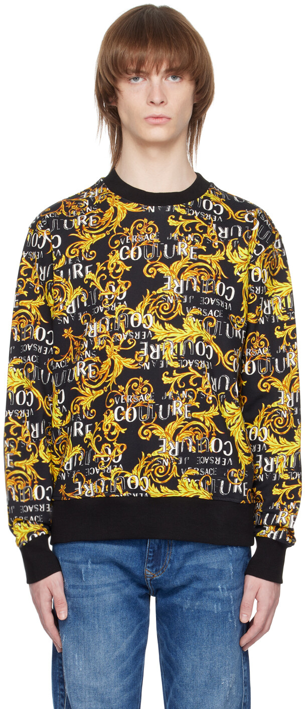 

Черно-золотая толстовка Barocco Versace Jeans Couture