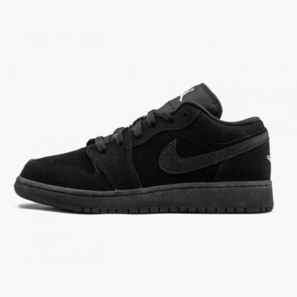 

Кроссовки Air Jordan 1 Low GS Triple Black, черный