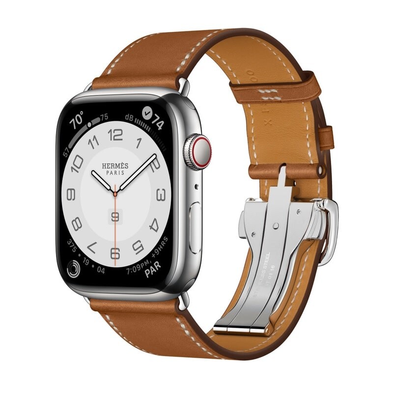

Умные часы Apple Watch Series 8 Hermes (GPS + Cellular), 45мм, Silver/Fauve