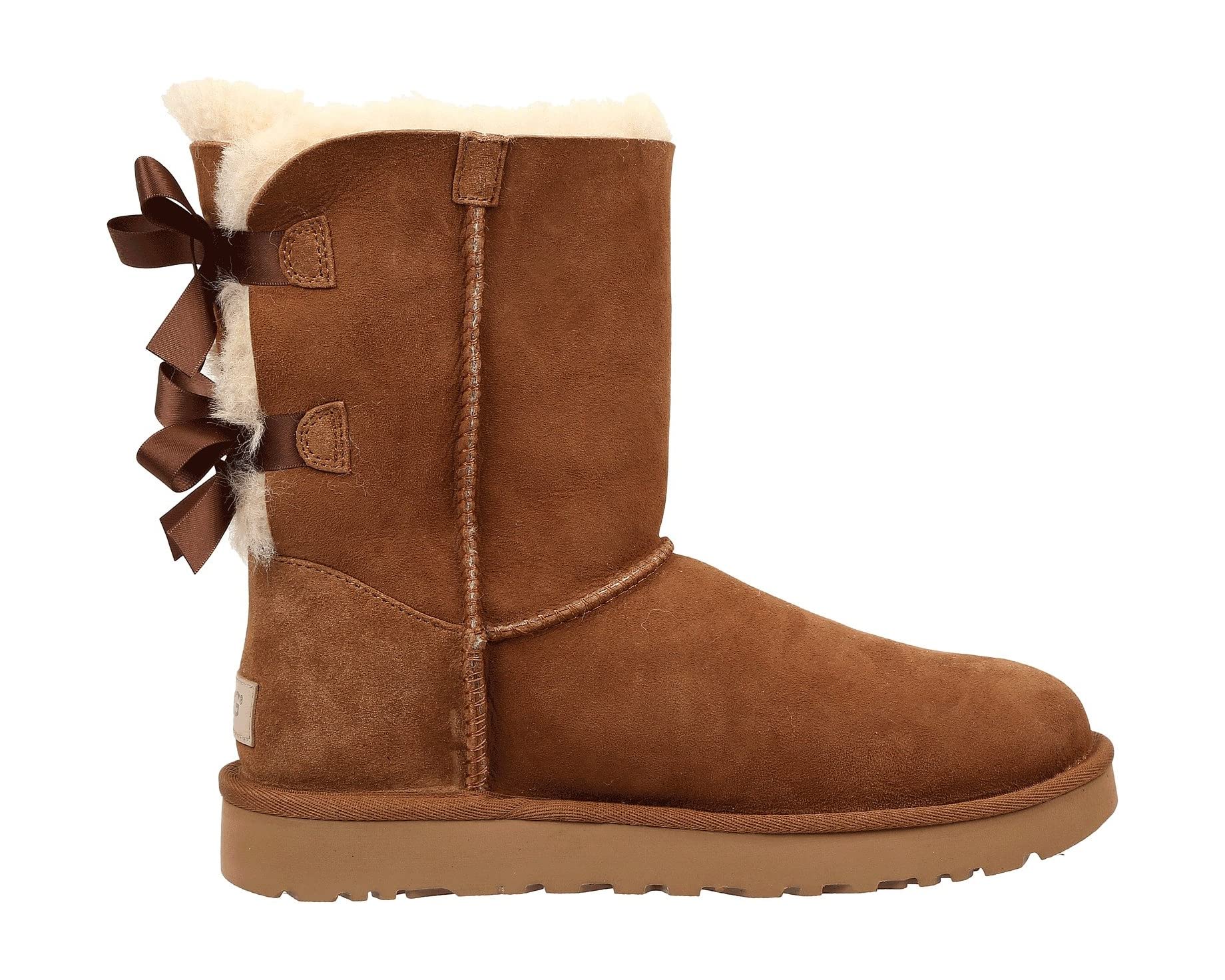 Угги Bailey Bow II UGG, каштановый - фото