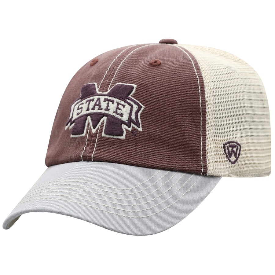 

Бейсболка Top of the World Mississippi State Bulldogs, бордовый