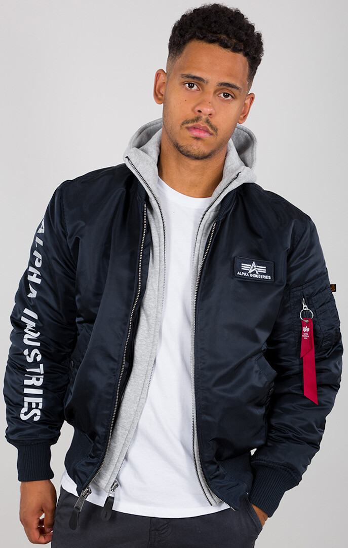 

Куртка Alpha Industries MA-1 D-Tec SE, сине-серая
