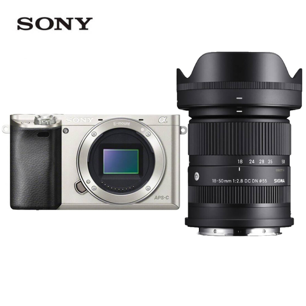 Фотоаппарат Sony Alpha 6000 APS-C （18-50mm F2.8 DC DN） с картой памяти 128G объектив sigma af 18 50mm f2 8 dc dn c l mount