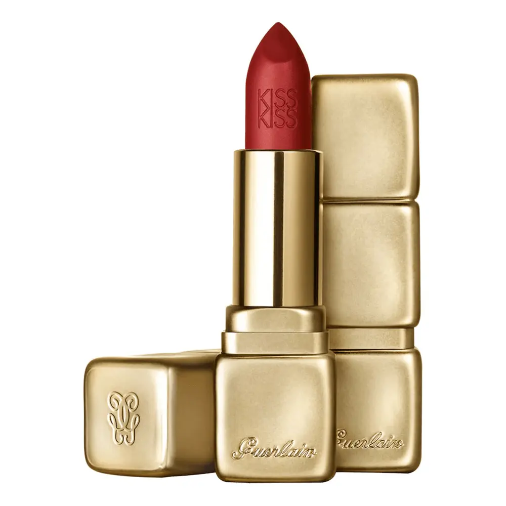 

Губная помада Guerlain KissKiss Matte, темно-красный