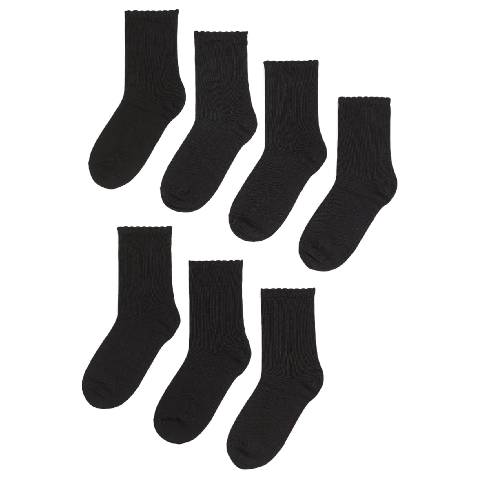 Комплект носков H&M, 7 пар, черный