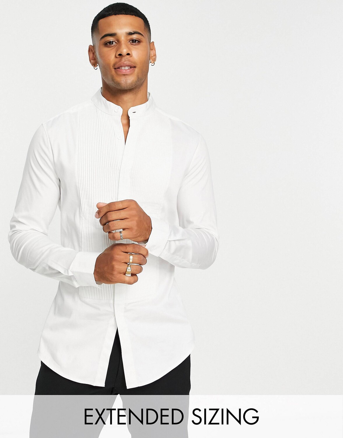 

Сатиновая классическая рубашка скинни ASOS DESIGN