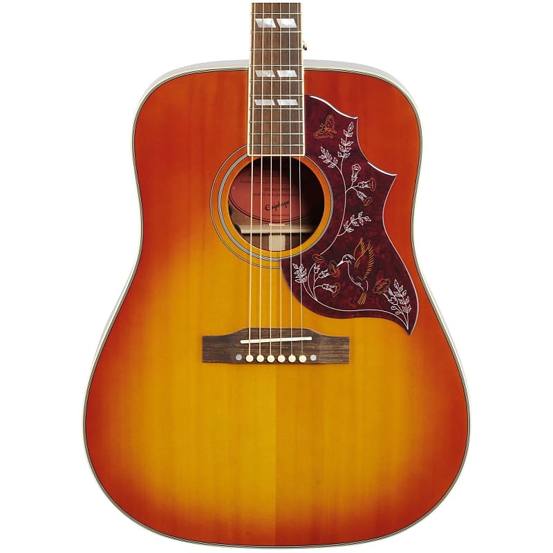 Акустическая-электрическая гитара Epiphone Hummingbird Aged Cherry Sunburst электроакустическая гитара epiphone hummingbird aged cherry sunburst