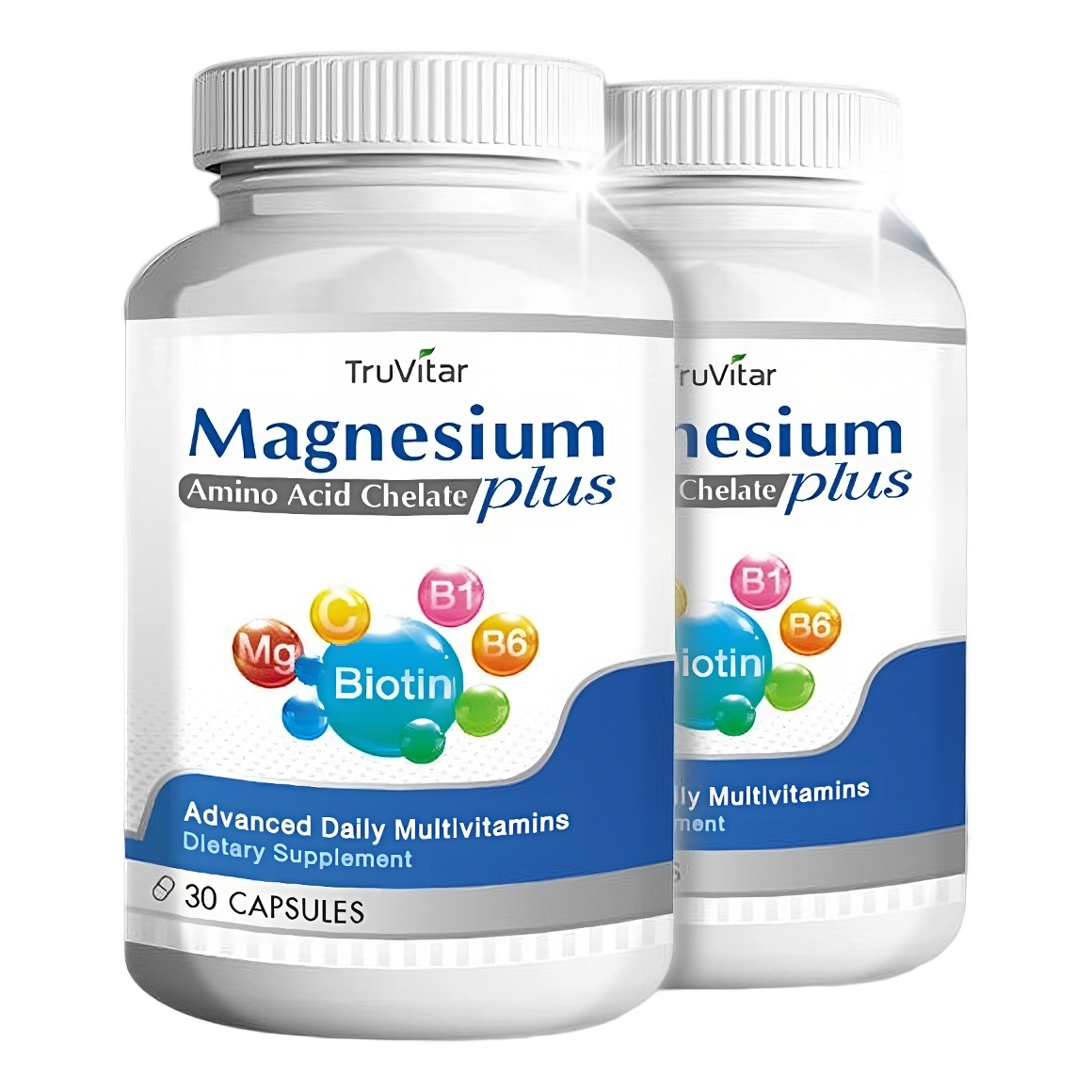 цена Мультивитамины TruVitar Magnesium Plus, 60 капсул