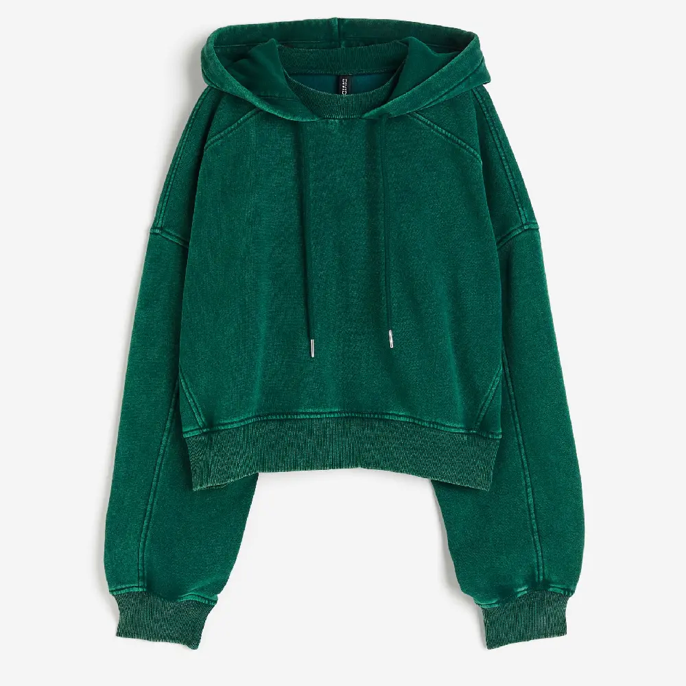 

Толстовка H&M Oversized Washed-look, зеленый