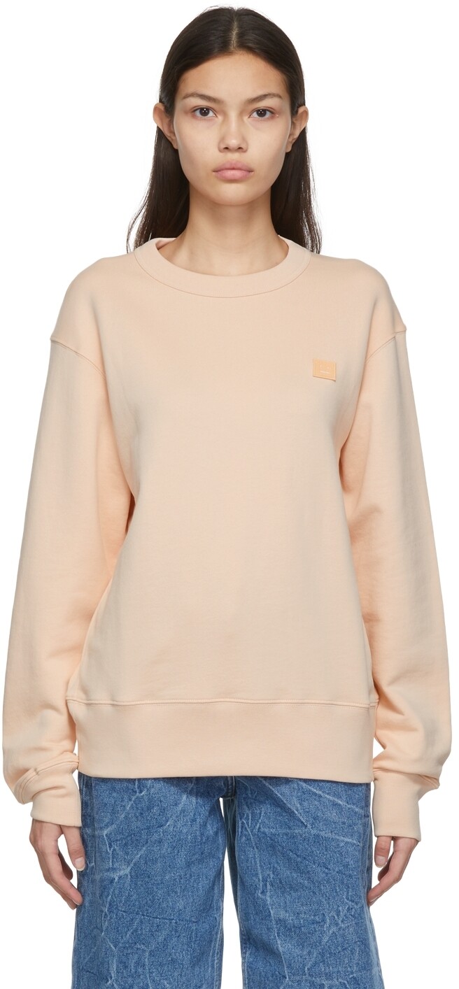 

Розовая толстовка с логотипом Acne Studios