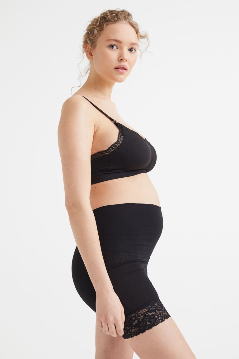 

MAMA Байкерские шорты, 2 шт. H&M, черно-белый
