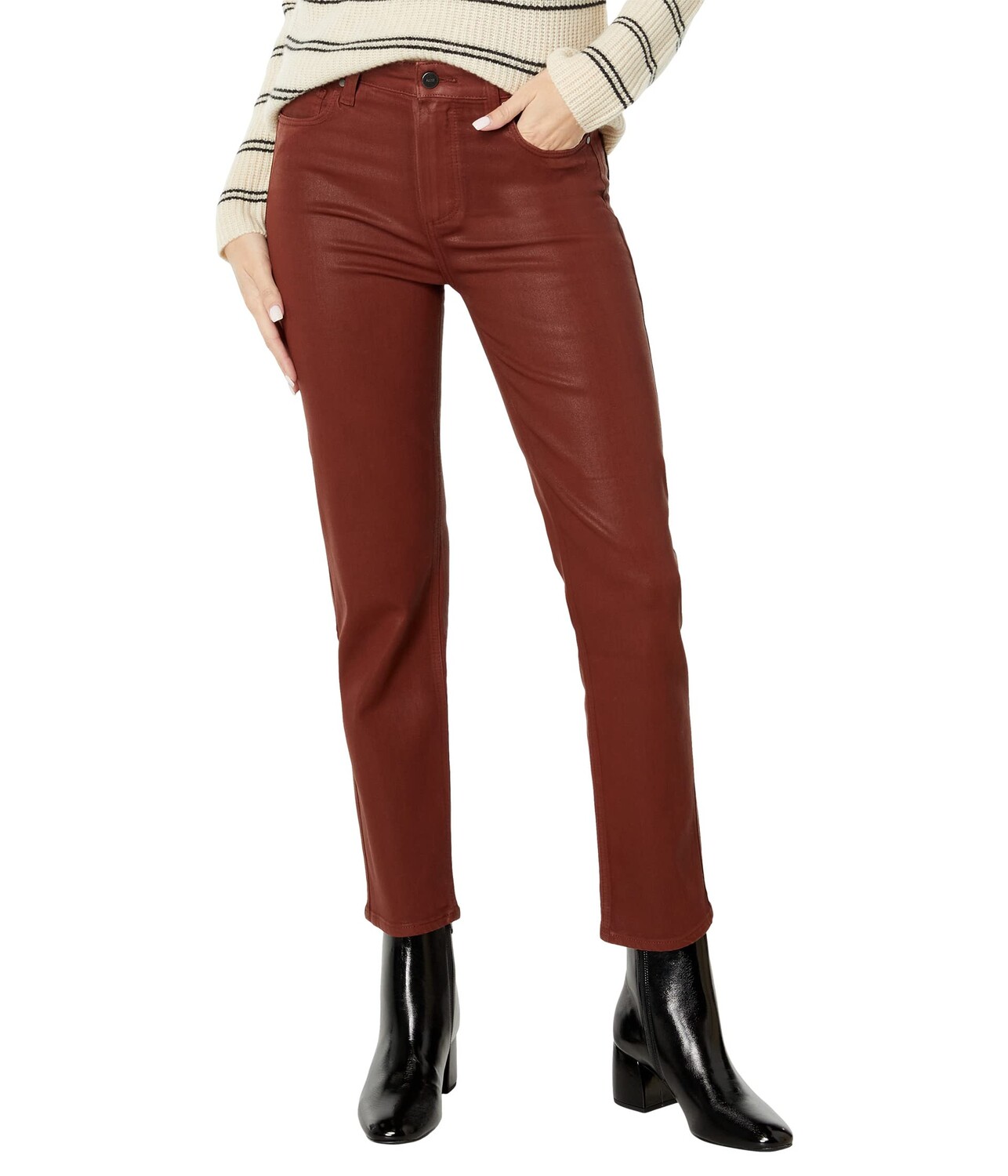 

Джинсы Paige, Stella in Burgundy Dust Luxe Coating