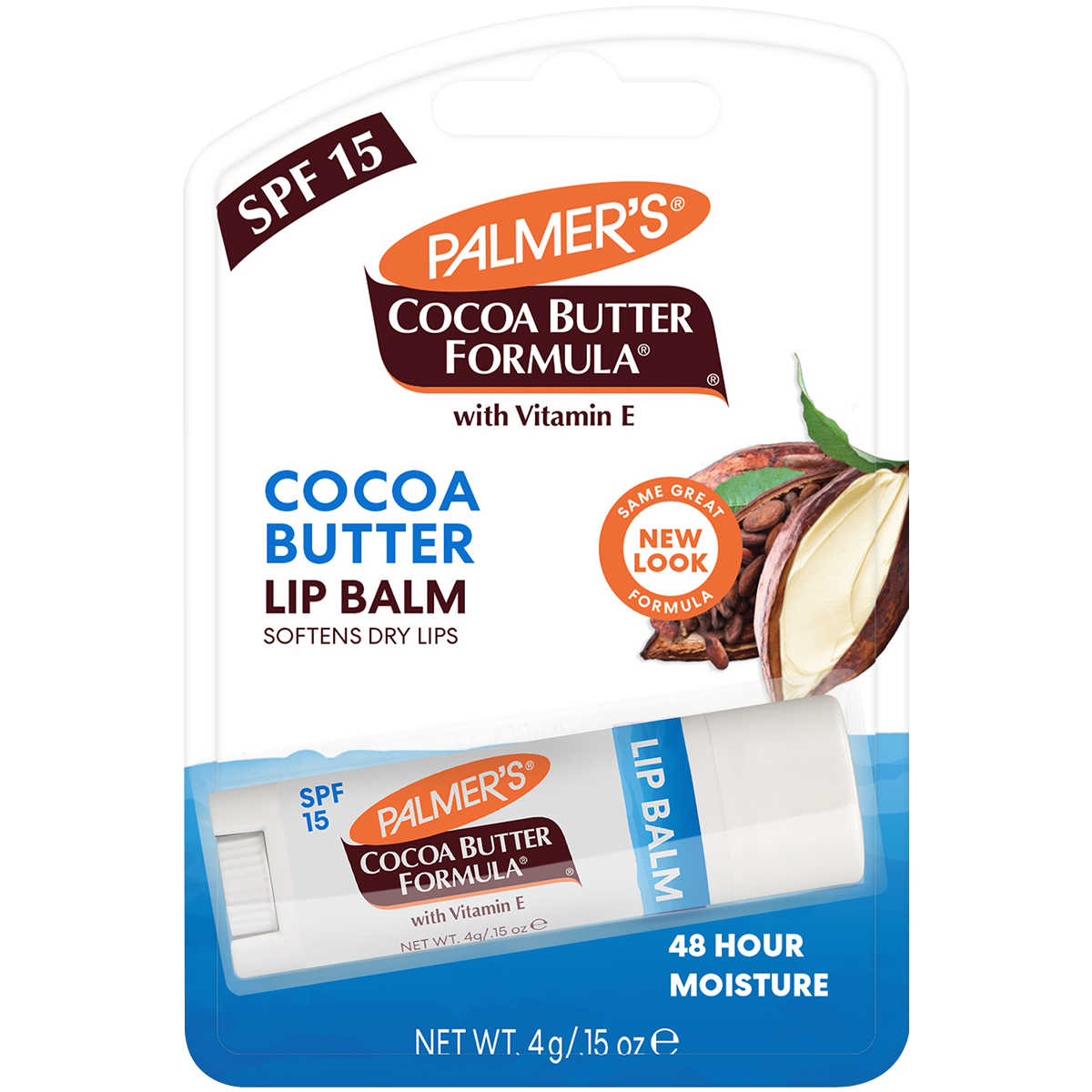 

Palmer's Cocoa Butter Formula ухаживающий бальзам для губ с ароматом шоколада с SPF15, 4 г