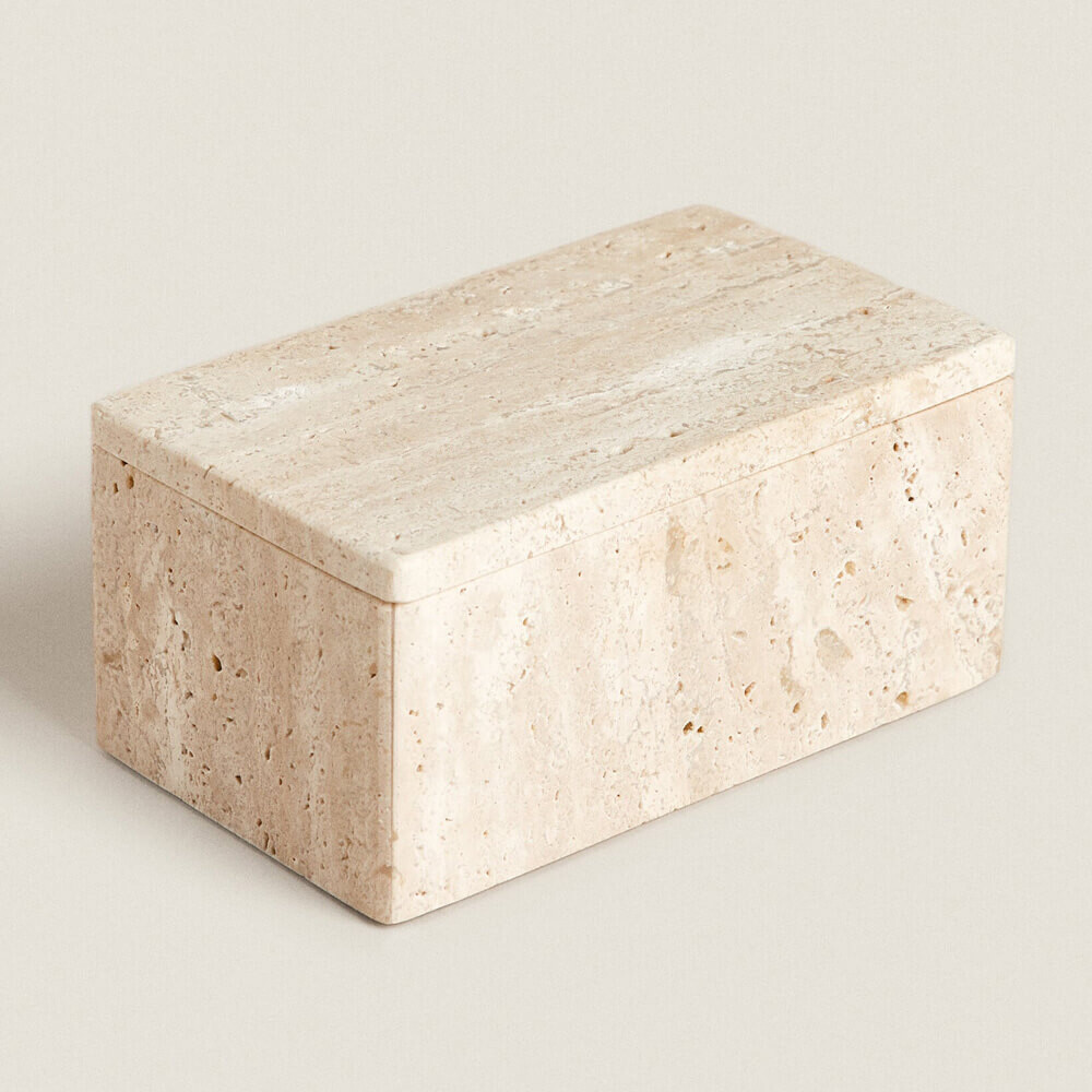

Коробка для хранения Zara Home Rectangular, бежевый