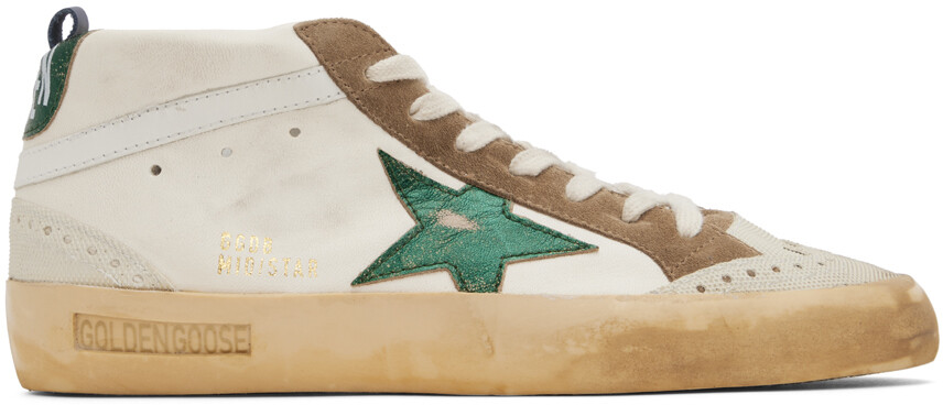 

Кроссовки Off-White Mid Star Golden Goose