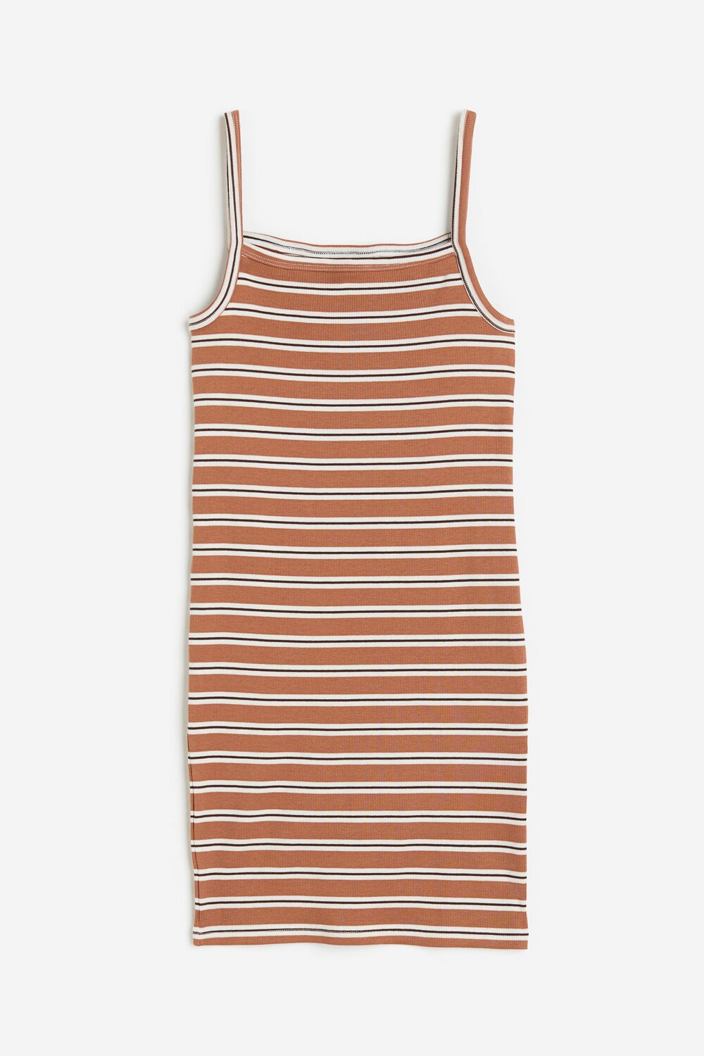 

Платье H&M Kids Printed Ribbed, коричневый
