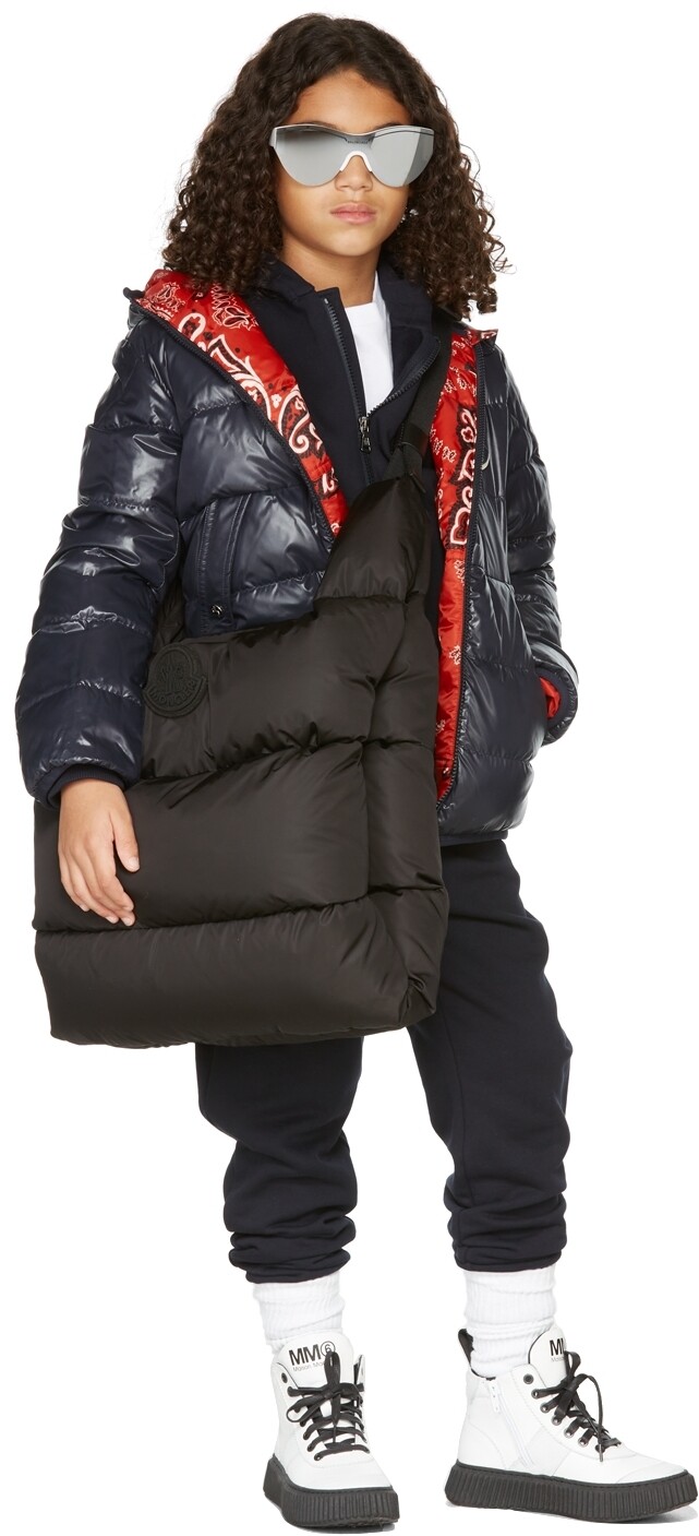 

Детская двусторонняя красная пуховая куртка Songu Moncler Enfant