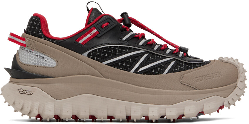 

Черно-бежевые низкие кроссовки Trailgrip GTX Moncler, Черный