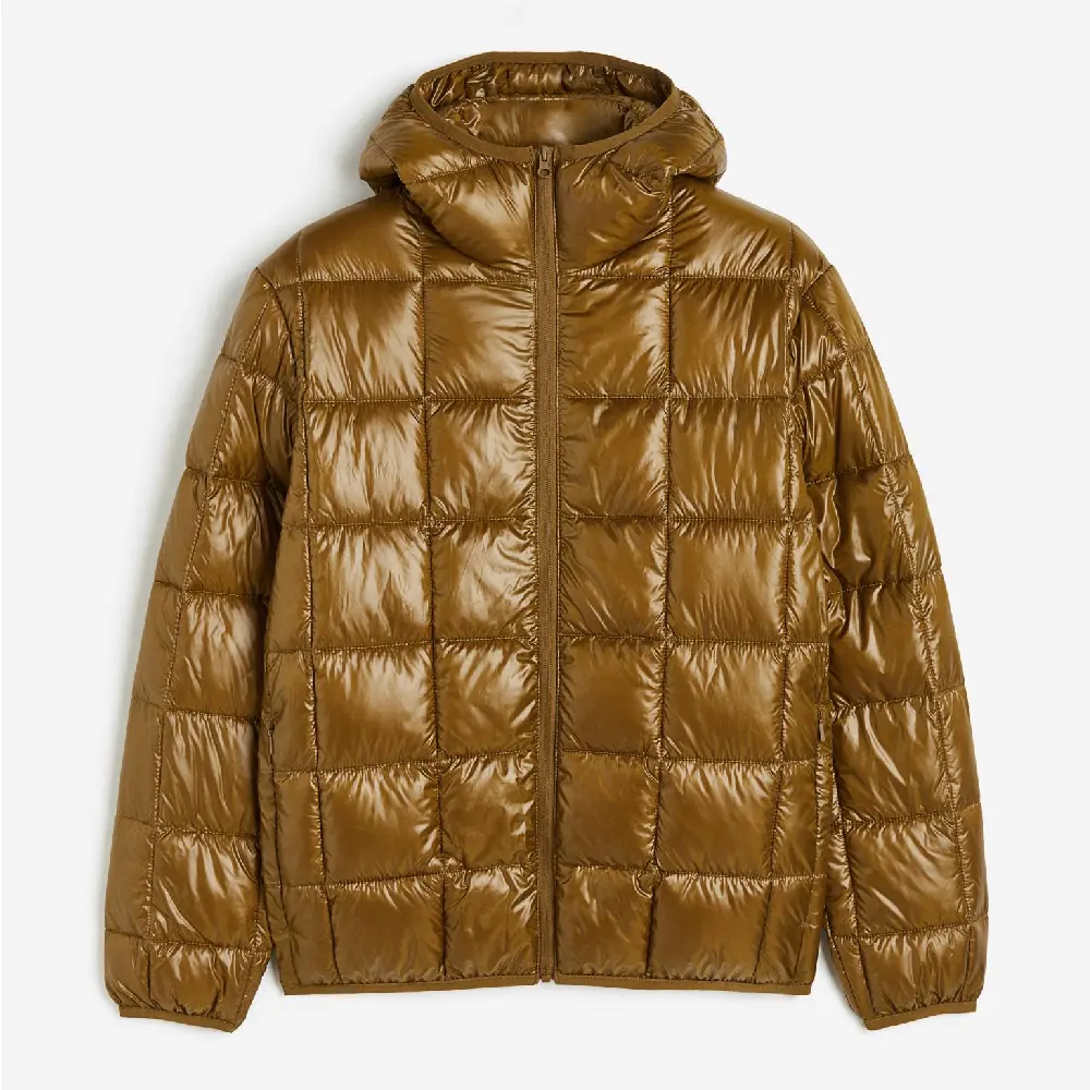 

Куртка H&M Regular Fit Lightweight Puffer, темно-желтый