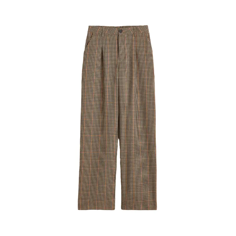 

Брюки H&M Wide-Leg Twil, бежевый