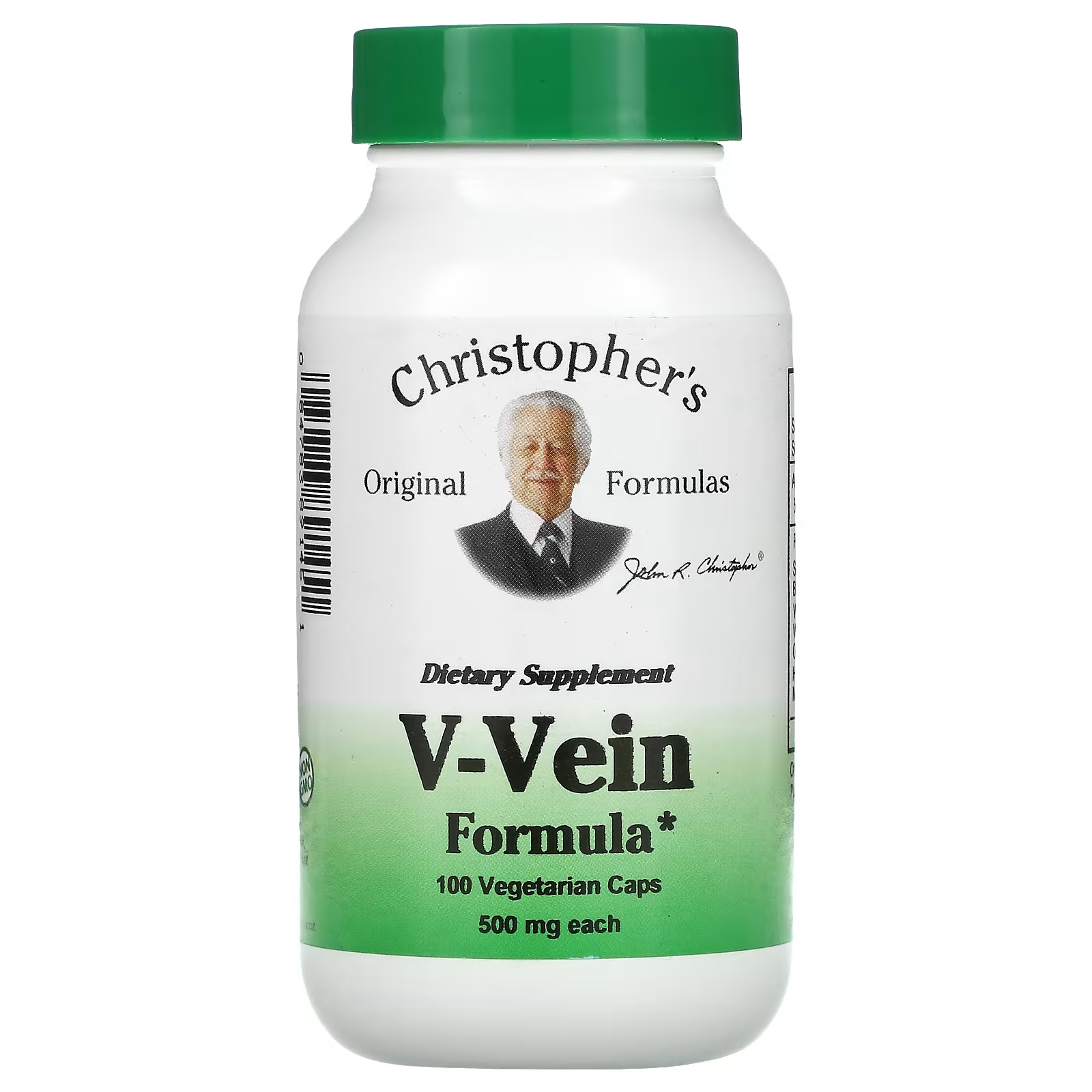 Пищевая Добавка Christopher's Original Formulas V-Vein Formula, 100 вегетарианских капсул - фото