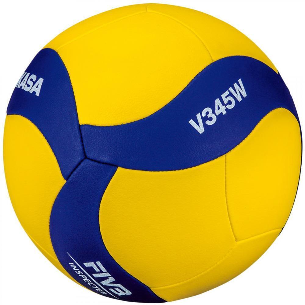 Мяч для волейбола Mikasa V345W светлый, желтый/синий/белый мяч для волейбола mikasa v345w светлый желтый синий белый
