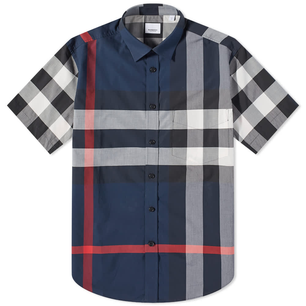 

Рубашка Burberry Short Sleeve Somerton Large Check Shirt