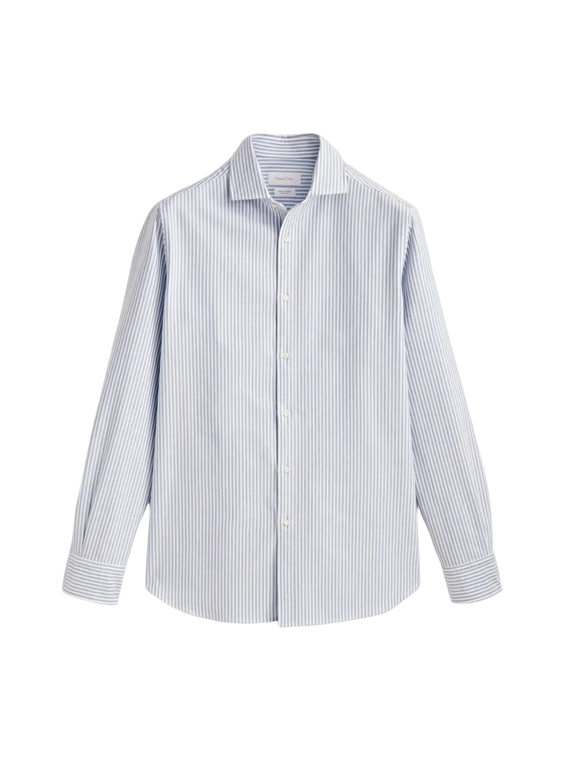 

Рубашка Massimo Dutti Slim Fit Melange Striped Oxford, голубой