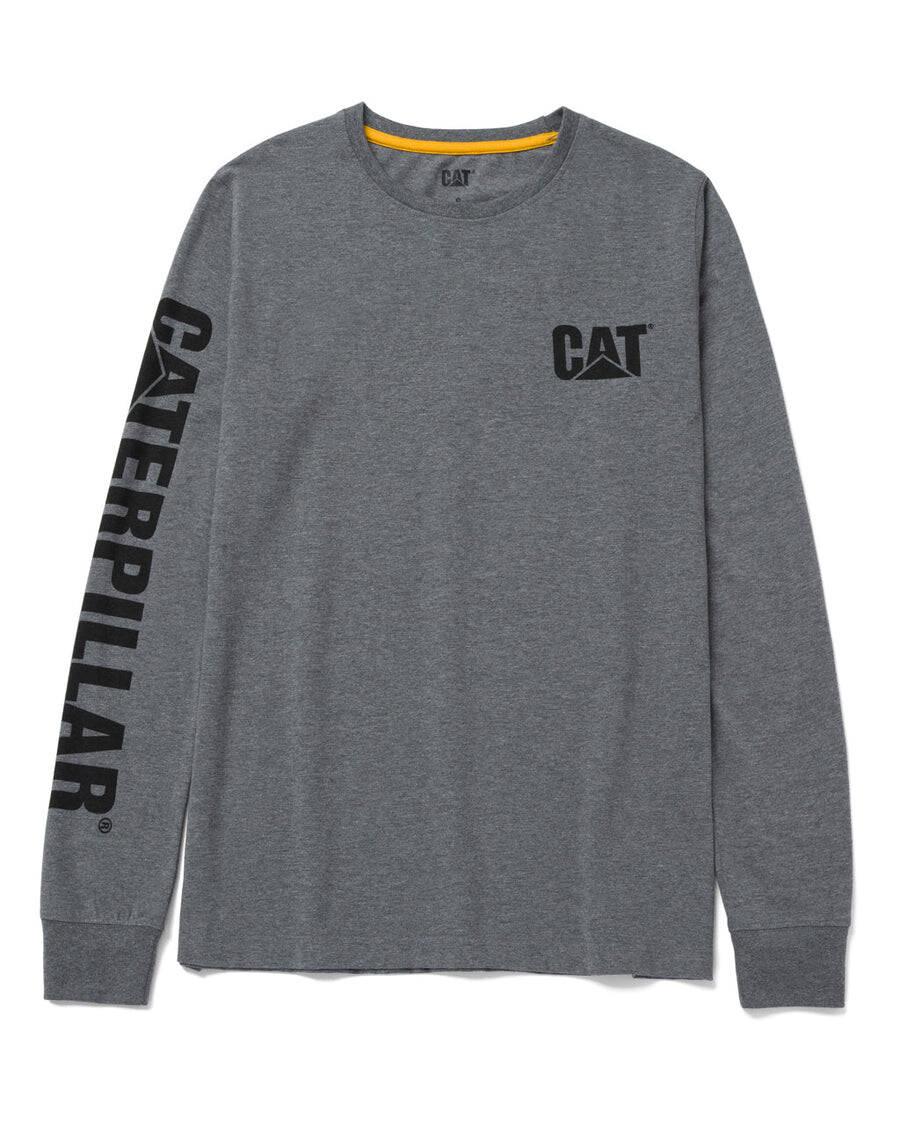 

Женская футболка с длинным рукавом с логотипом CAT, серый
