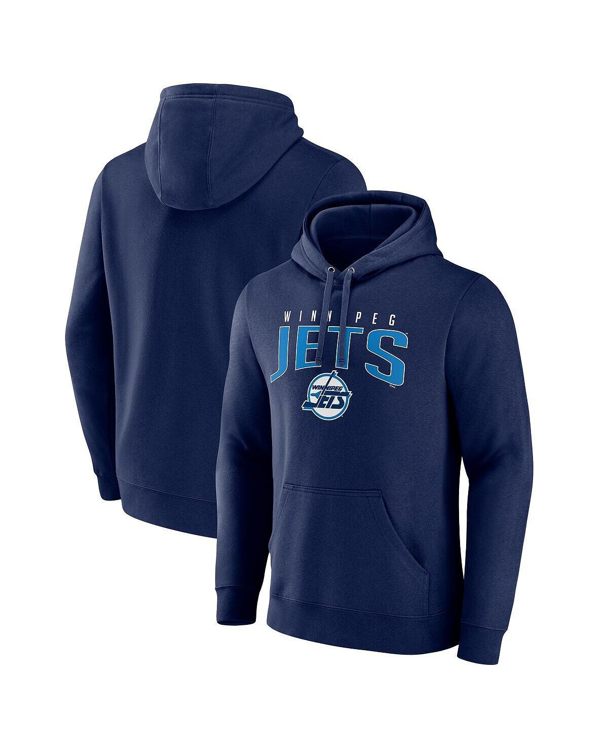 

Мужская фирменная темно-синяя толстовка с капюшоном winnipeg jets special edition 2.0 wordmark Fanatics, синий