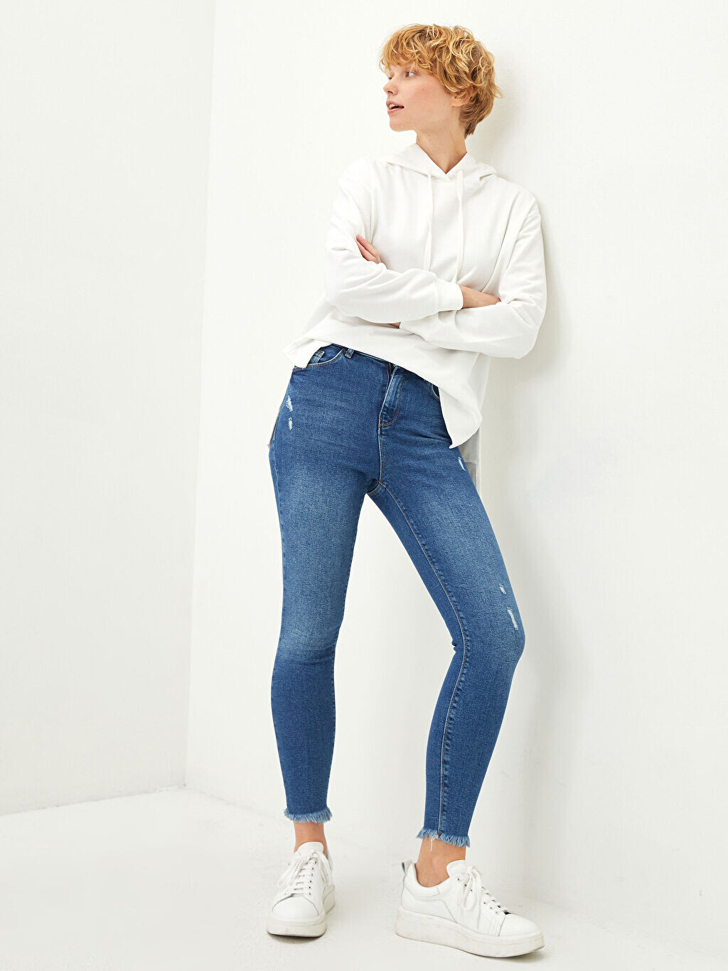 

Супероблегающие женские джинсы Rodeo с высокой талией и карманами LCW Jeans