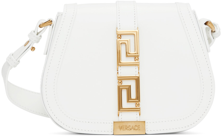 

Белая маленькая сумка Greca Goddess Versace
