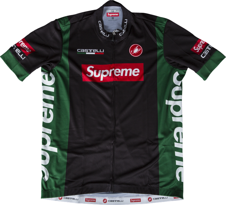 Футболка Supreme x Castelli Cycling Jersey 'Black', черный