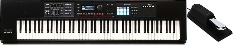 

Roland JUNO-DS88 88-клавишный синтезатор в комплекте с педалью сустейна/педальным переключателем Yamaha FC4A Yamaha + Roland FC4A=1 JUNO-DS88=1