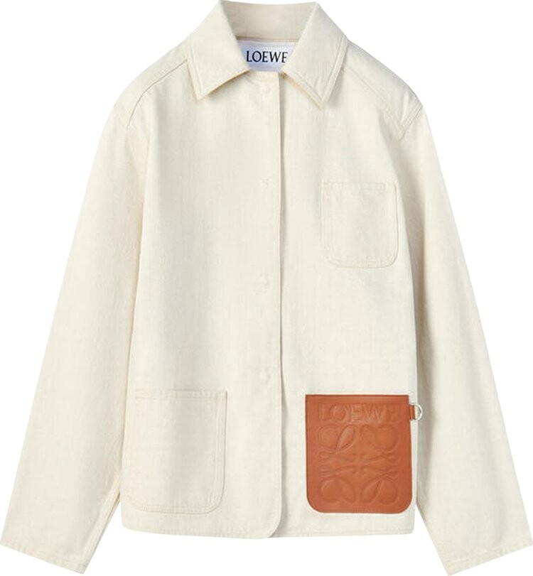 

Куртка Loewe Workwear Denim Jacket Ecru, разноцветный