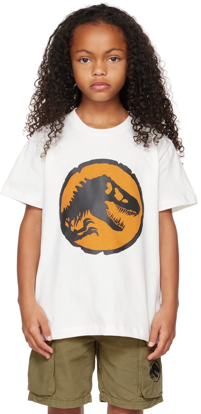 

Детская белая футболка Jurassic World Edition Roxo Molo